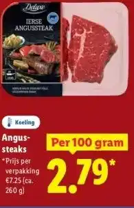 Lidl Angus- steaks aanbieding