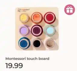 Prenatal Montessori touch board aanbieding