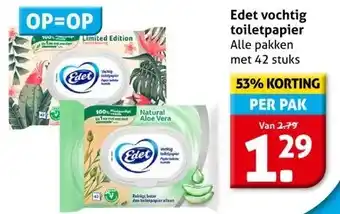 Hoogvliet Edet vochtig toiletpapier aanbieding