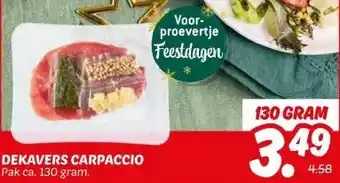 Dekamarkt DEKAVERS CARPACCIO aanbieding