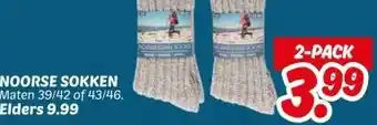 Dekamarkt NOORSE SOKKEN aanbieding