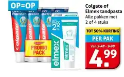 Hoogvliet Colgate of Elmex tandpasta aanbieding