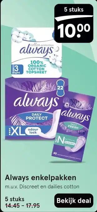 Etos Always enkelpakken aanbieding