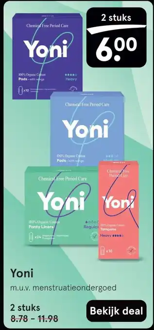 Etos Yoni aanbieding