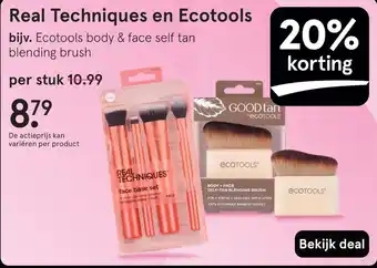 Etos Real Techniques en Ecotools aanbieding