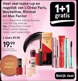 Etos Heel veel make-up en nagellak van L'Oréal Paris, Maybelline, Rimmel en Max Factor aanbieding