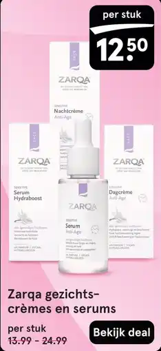 Etos Zarqa gezichts crèmes en serums aanbieding