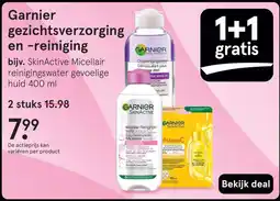 Etos Garnier gezichtsverzorging en reinigingratis aanbieding