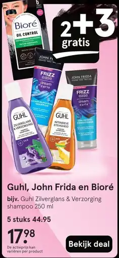 Etos Guhl, John Frida en Bioré aanbieding