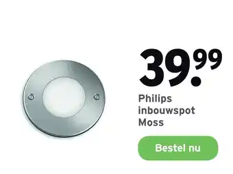 GAMMA Philips inbouwspot Moss aanbieding