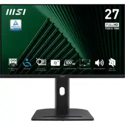 MediaMarkt MSI Pro Mp275pg - 27 Inch 1920 X 1080 (full Hd) Ips-paneel In Hoogte Verstelbaar aanbieding