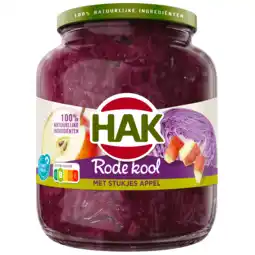 Dekamarkt Hak Rode kool met stukjes appel aanbieding