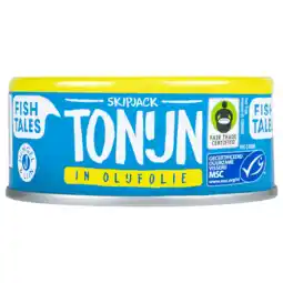 Dekamarkt Fish Tales Tonijn in olijfolie aanbieding