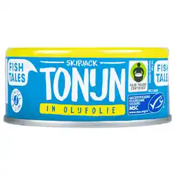 Dekamarkt Fish Tales Tonijn in olijfolie aanbieding