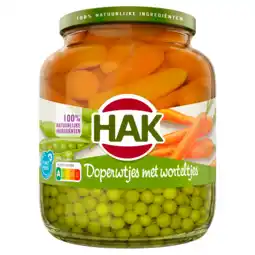 Dekamarkt Hak Doperwtjes met worteltjes aanbieding