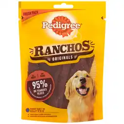 Dekamarkt Pedigree Hondensnacks ranchos rund aanbieding