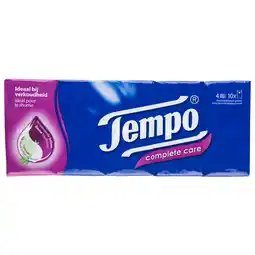 Dekamarkt Tempo Zakdoekjes complete care 4 laags aanbieding