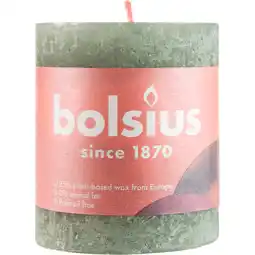 Dekamarkt Bolsius Kaars rustiek fresh olive aanbieding