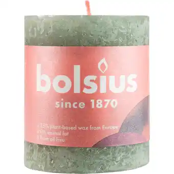 Dekamarkt Bolsius Kaars rustiek fresh olive aanbieding