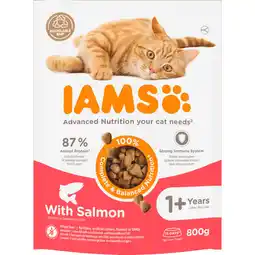 Dekamarkt Iams Kattenvoer vitality adult met zalm aanbieding