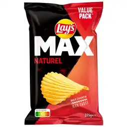 Dekamarkt Lay's Ribbelchips max naturel aanbieding