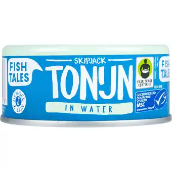 Dekamarkt Fish Tales Skipjack tonijn in water aanbieding