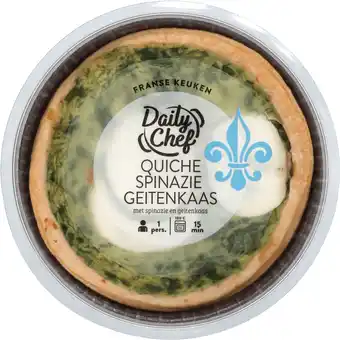 Dekamarkt Daily Chef Quiche spinazie geitenkaas aanbieding