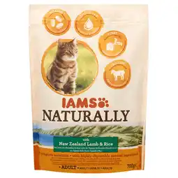 Dekamarkt Iams Kattenvoer naturally lam & rijst aanbieding