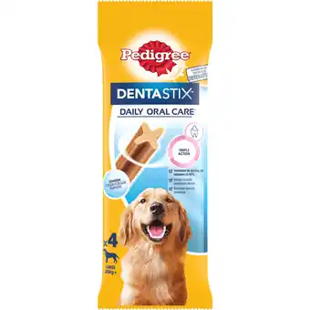 Dekamarkt Pedigree Hondensnacks dentastix maxi 4 st aanbieding