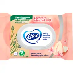 Dekamarkt Edet Vochtig toiletpapier amandel 42 stuks aanbieding