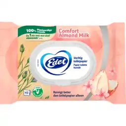 Dekamarkt Edet Vochtig toiletpapier amandel 42 stuks aanbieding