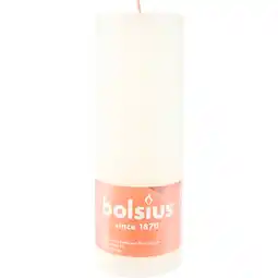 Dekamarkt Bolsius Kaars rustiek ivoor aanbieding