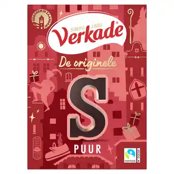 Dekamarkt Verkade Chocoladeletter puur aanbieding
