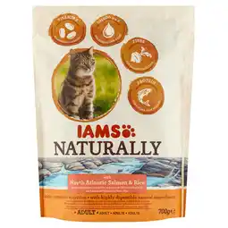 Dekamarkt Iams Kattenvoer naturally zalm & rijst aanbieding