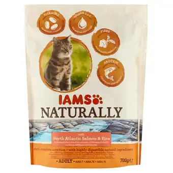 Dekamarkt Iams Kattenvoer naturally zalm & rijst aanbieding
