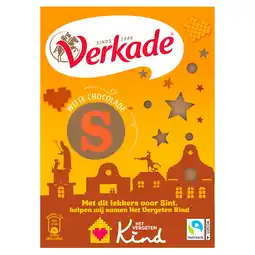 Dekamarkt Verkade Chocoladeletter wit aanbieding