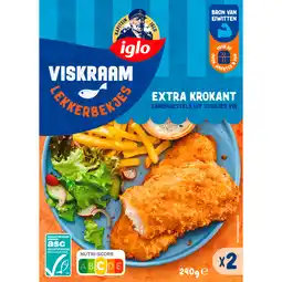 Dekamarkt Iglo Kapiteins Klassiekers lekkerbekjes naturel, 2 stuks aanbieding