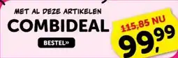 Boekenvoordeel MET AL DEZE ARTIKELEN COMBIDEAL aanbieding