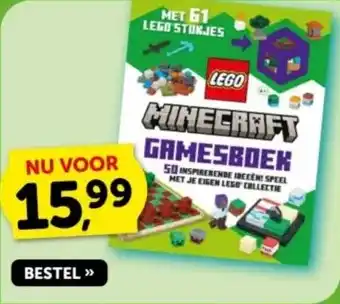 Boekenvoordeel MINECRAFT GAMESBOEK aanbieding