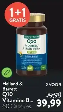 Holland & Barrett Q10 Vitamine B1 in Olijfolie 125mg aanbieding