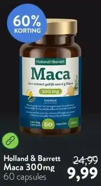 Holland & Barrett Maca 300mg aanbieding