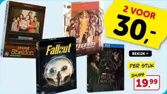 Boekenvoordeel young Sheldon , Fallout , LEGENDS , HOUSE OF THE DRAGON aanbieding