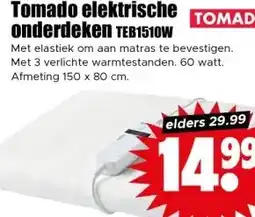 Dirk Tomado elektrische onderdeken TEB1510W aanbieding