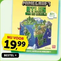 Boekenvoordeel MINECRAFT ATLAS VAN DE WERELD aanbieding