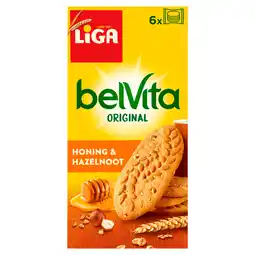 Dekamarkt Liga Belvita honing & hazelnoot 6 x 4 stuks aanbieding