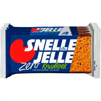 Dekamarkt Snelle Jelle Ontbijtkoek zero 4 stuks aanbieding