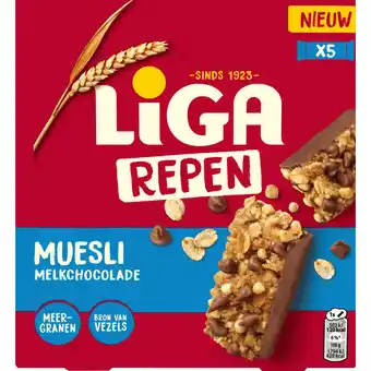 Dekamarkt Liga Repen muesli melkchocolade aanbieding