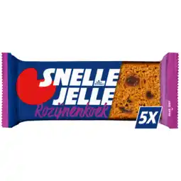 Dekamarkt Snelle Jelle Ontbijtkoek rozijnen 5 stuks aanbieding