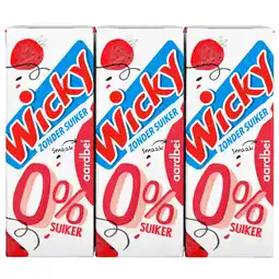 Dekamarkt Wicky Aardbei 0% 6x20 cl aanbieding