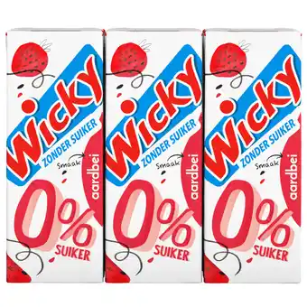 Dekamarkt Wicky Aardbei 0% 6x20 cl aanbieding